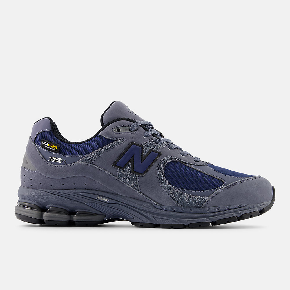 New Balance 2002R Shoes Dark Arctic Grey with NB Navy and Black